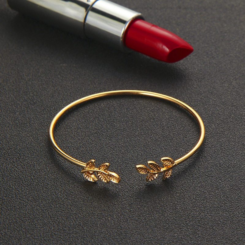 Tocona T Fashion Bohemia Leaf Knot Hand Cuff Link Chain Charm Bracelet Bangle For Women Gold Bracelets Femme Jewelry 6115