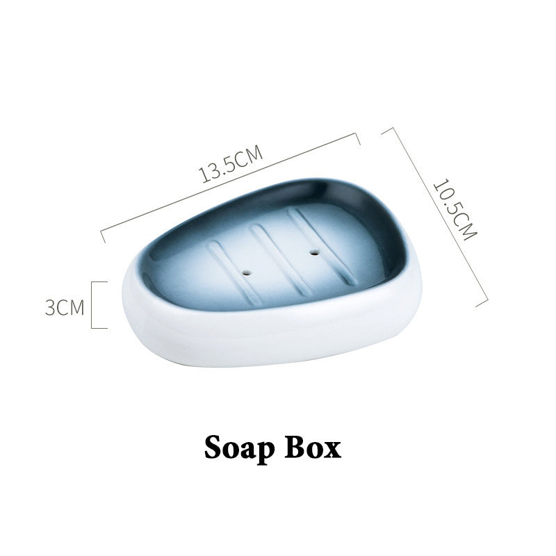 Washing suit couple brushing teeth and mouthwash cup