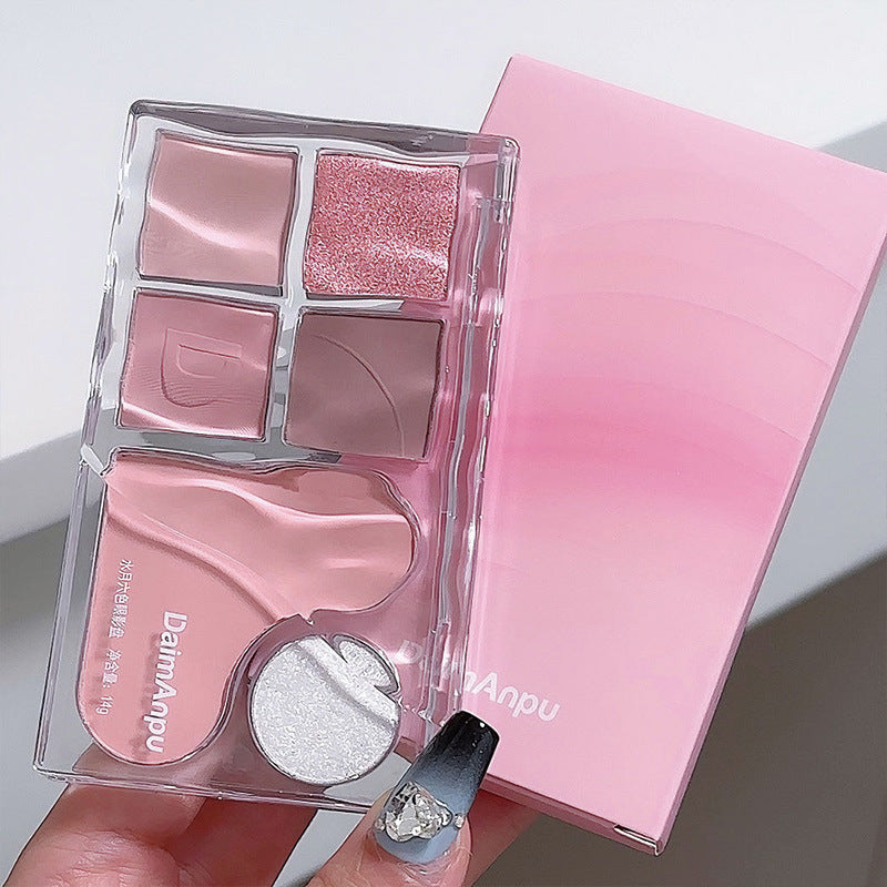 DaimAnpu Six Color Eyeshadow Palette Blush Repair Highlight Brightening