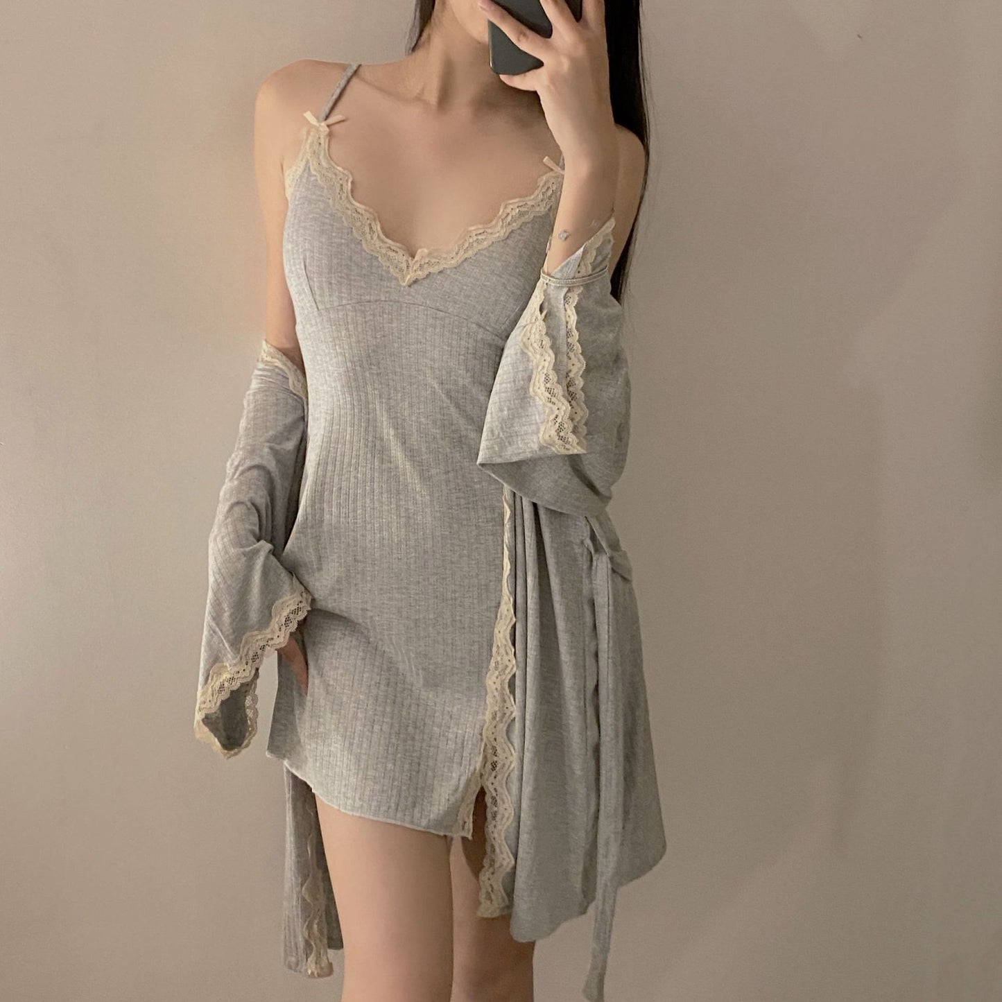 Women's Lace Versatile Modal Pajama Set