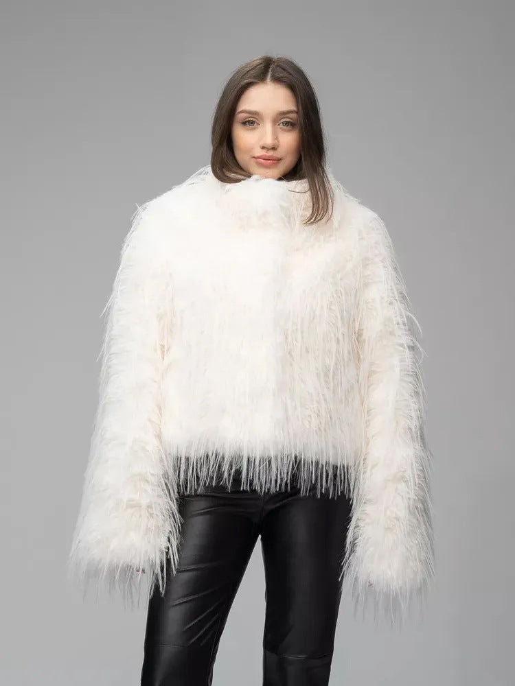 Women's Thick Plush Fashion Warm Fur Coat