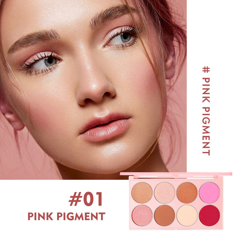 Natural Nude Makeup 8 Colors Eye Shadow Plate
