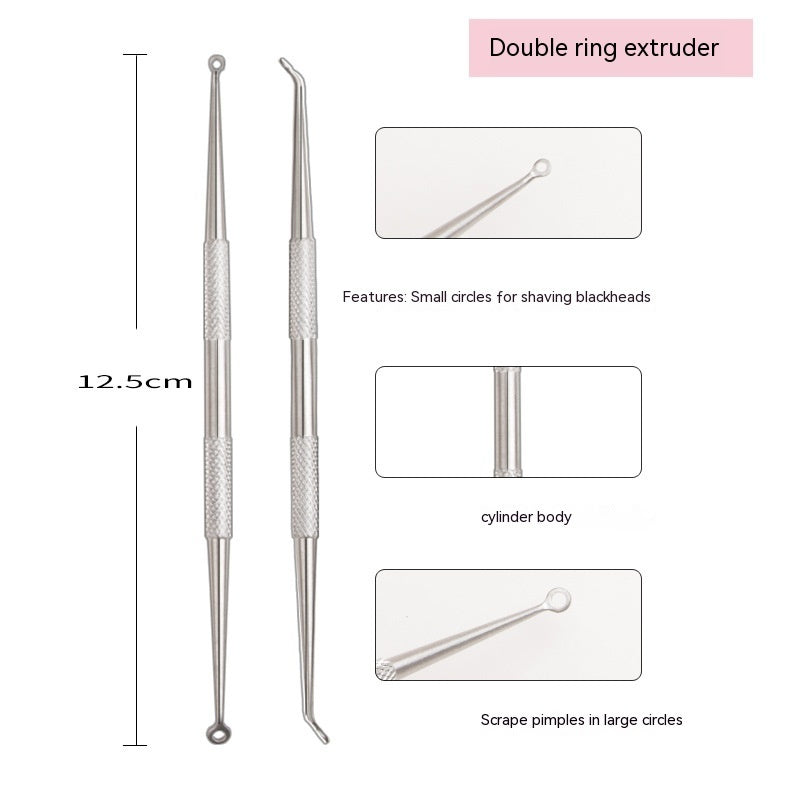 Iron Box Stainless Steel Acne Needle Suit Beauty Tools