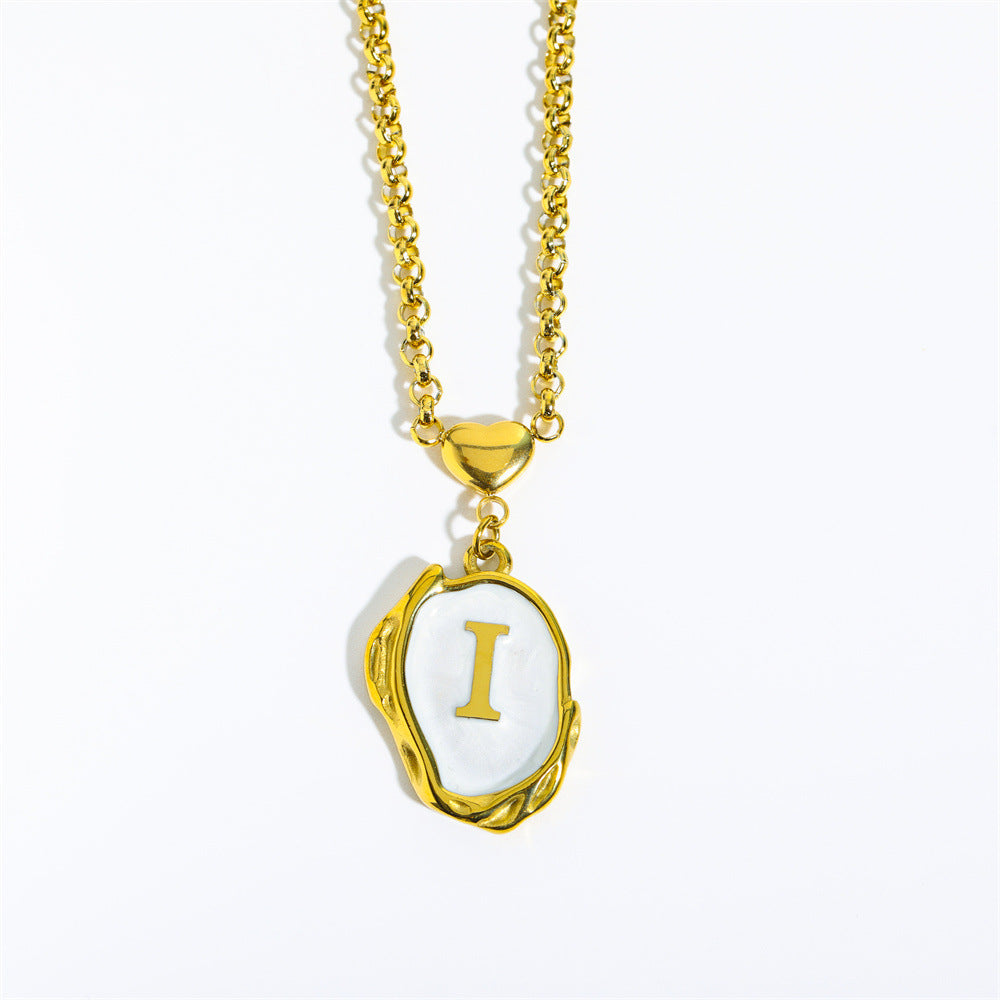 English Letters 26 Capital Initials Pendant Necklace