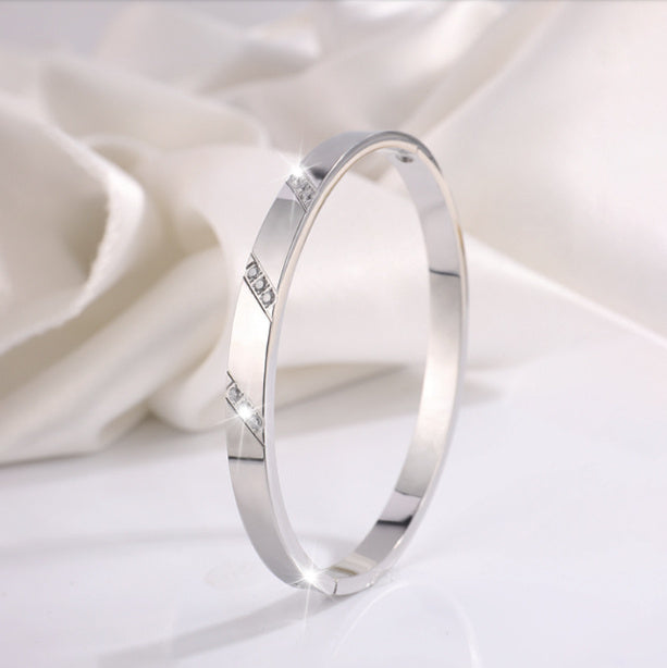 Light Luxury Stainless Steel Bracelet For Girls High Sense