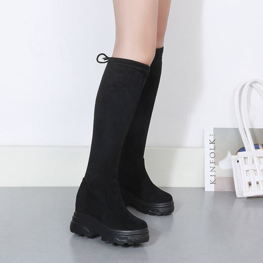 Women's New Long Tube Super High Heel Platform Boots