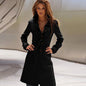Women's woolen overcoat
