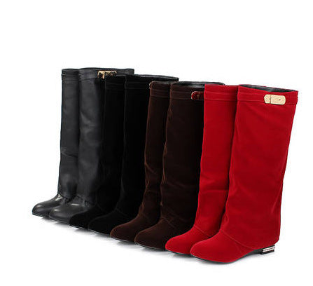 Flat Long Slimming Pants Boots