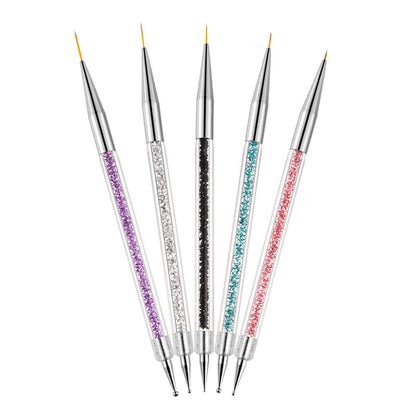 Nail Tools Double-headed Pointing Drilling Pen, Pointing Rhinestone Pen
