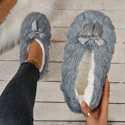 Women's Indoor Comfortable Breathable Warm Closed-toe Slippers Soft