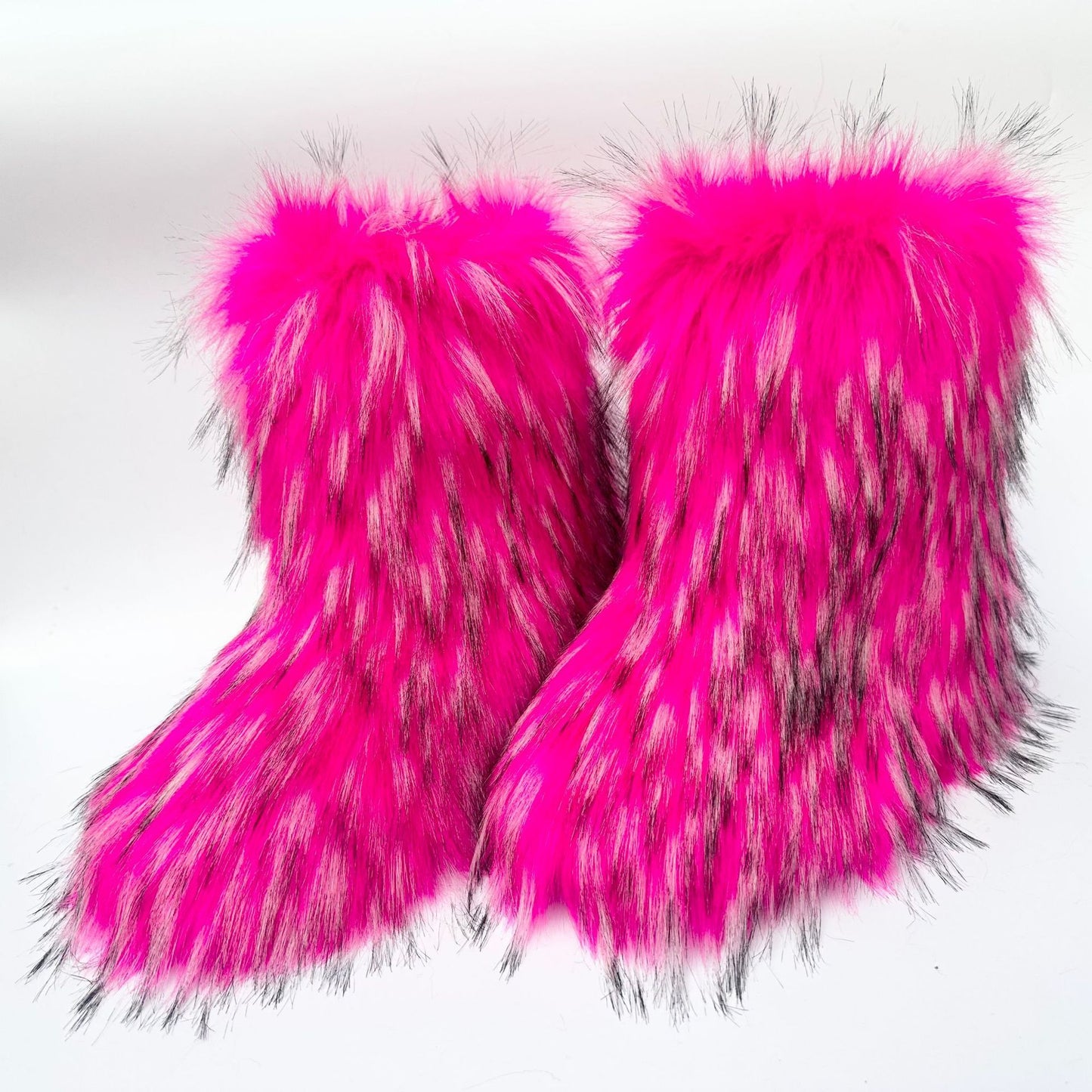 Thickened Plus Size Mid-calf Furry Fur Clothing Snow Boots