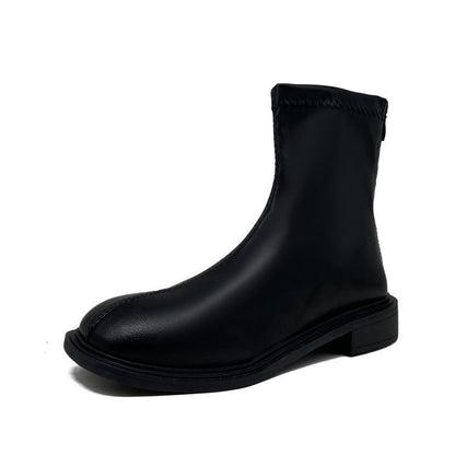 Knight  Long  Women White Boots Mid Heel