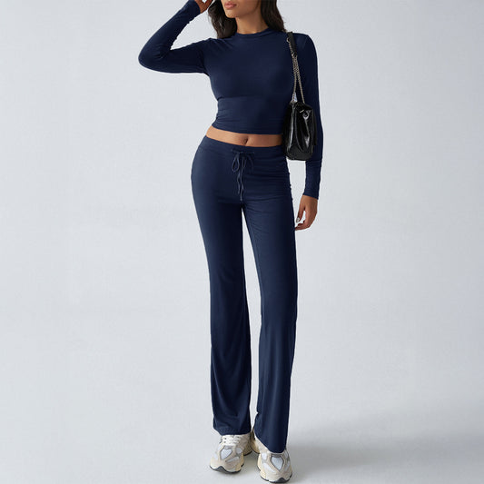 Sleeve Straight-leg Pants Suit