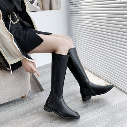 Women's thick heel mid-heel over the knee boots women