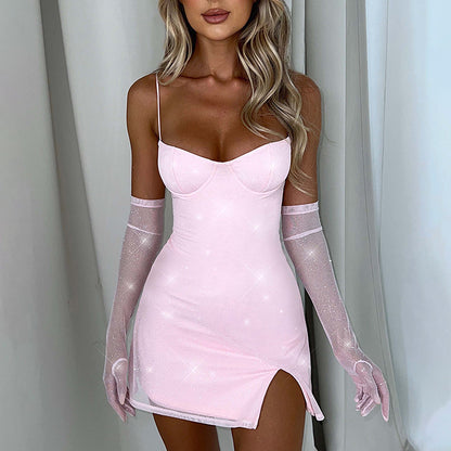 Women's Backless Sleeveless Split Dress