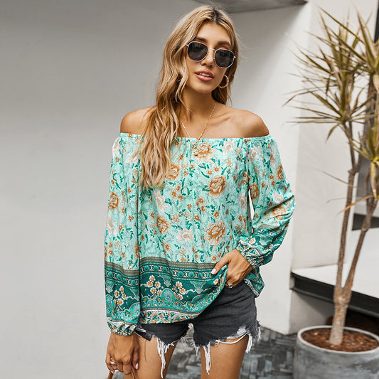 Women's Simple Loose Retro Printed T-Shirt Women