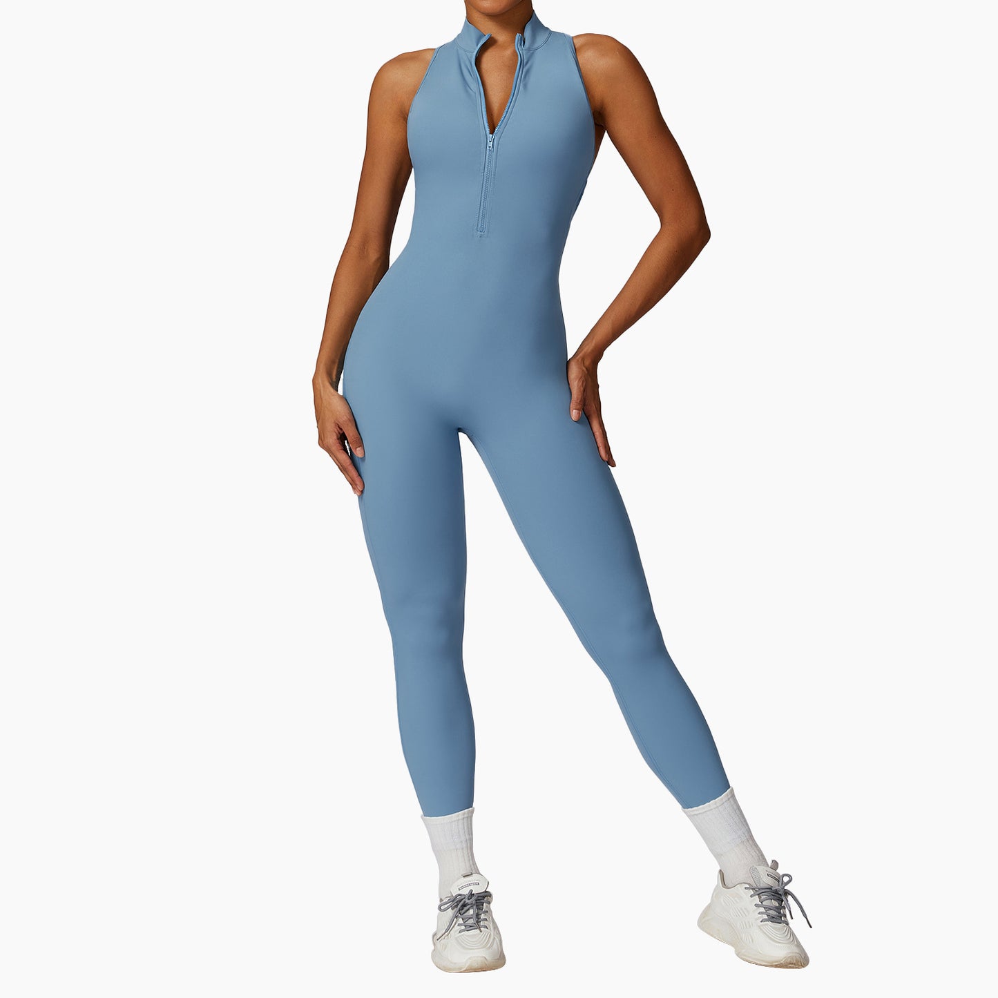 Zipper Yoga Jumpsuit