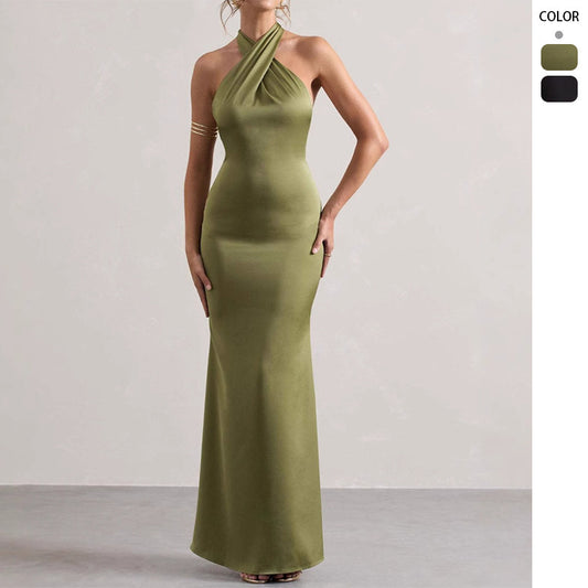 Women's Halter Fashion Slim Fit Dress