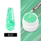 Multicolor Luxury Snowflake Nail Gel Super Shiny