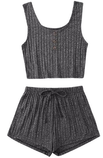 Women's Fashion Slim Fit Vest Shorts Set