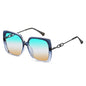 Large Framed Metal Polarized Sunglasses For Women Driving With Sunglasses