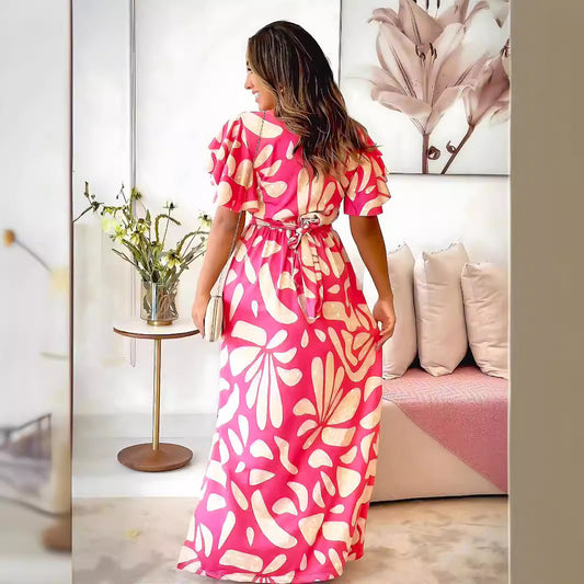 Temperament Leisure Spring And Summer Women's Clothing Long Dress
