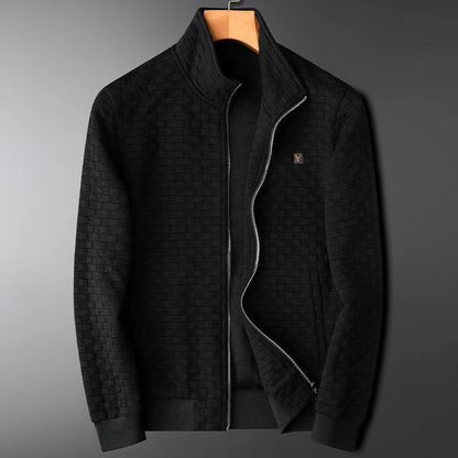 Stand Up Collar White Casual Sports Suit