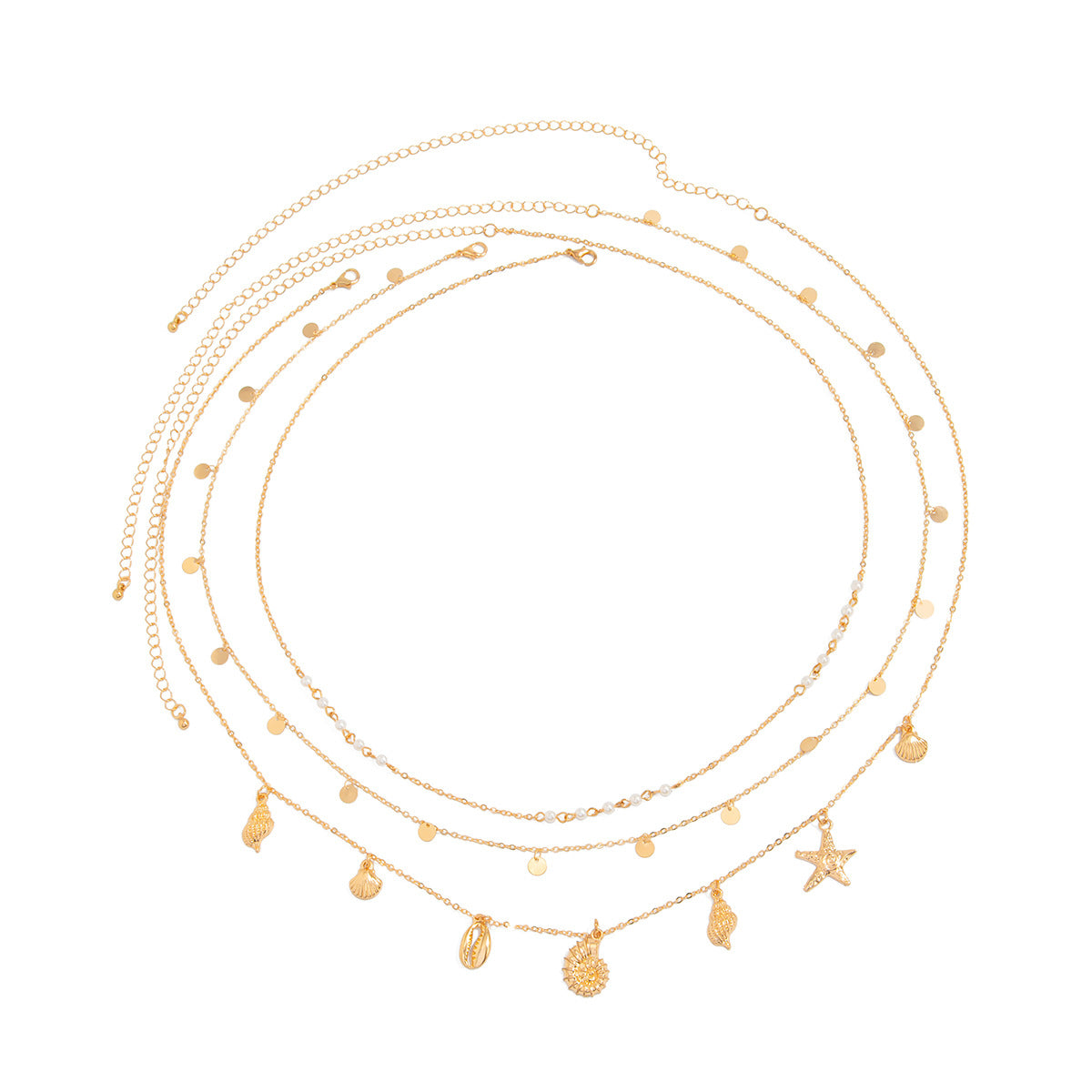 Sexy Pearl Thin Chain Shell Body