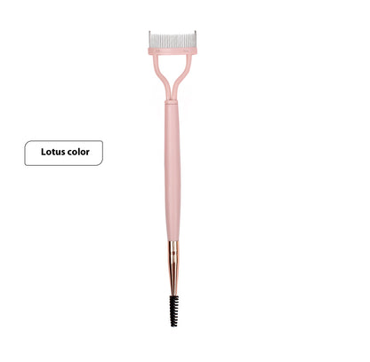 Steel Tooth Double Head Brow Groomer Mascara Brush Tool