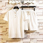Men's Linen Shorts Short Sleeve Suit Chinese Style