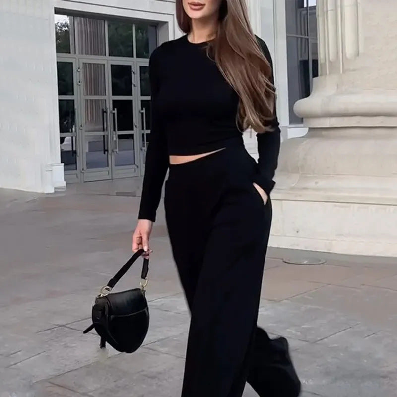 Wide-leg Pants Suit