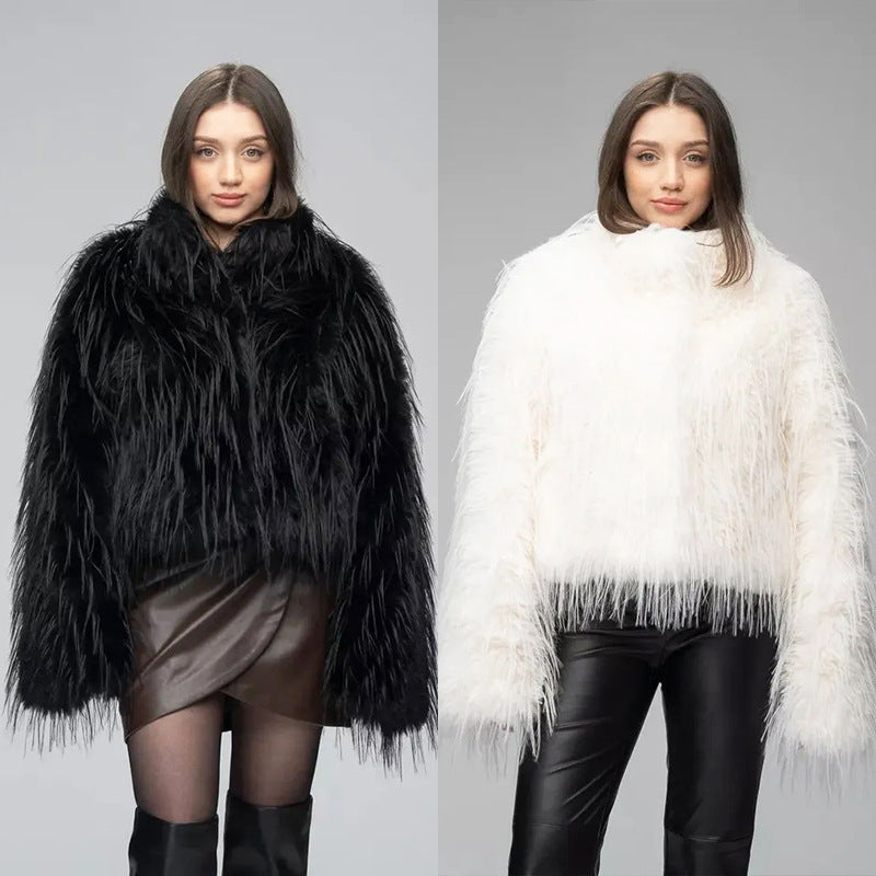 Women's Thick Plush Fashion Warm Fur Coat