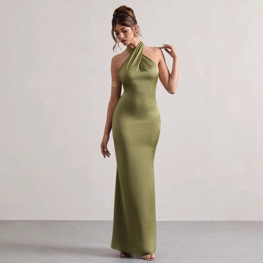 Women's Halter Fashion Slim Fit Dress