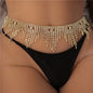 Cross-border Rhinestone Tassel Waist Chain Ins Wind Explosion Sexy Waist Chain