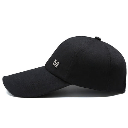Autumn Simple Stick M Ball Cap Female Outdoor Fishing Lengthened Brim
