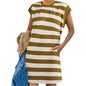 Summer New Hot Striped Women's Sexy Striped Vest Dress