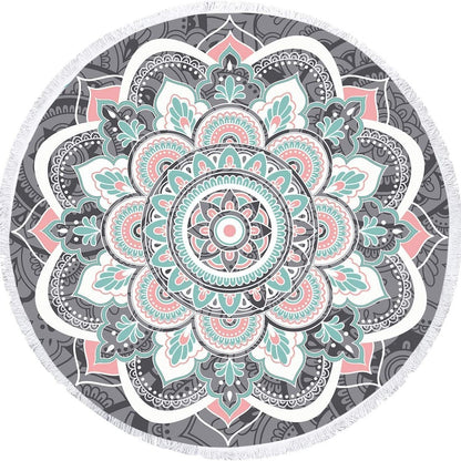 Microfiber Beach Quick-drying Tassel Printed Shawl